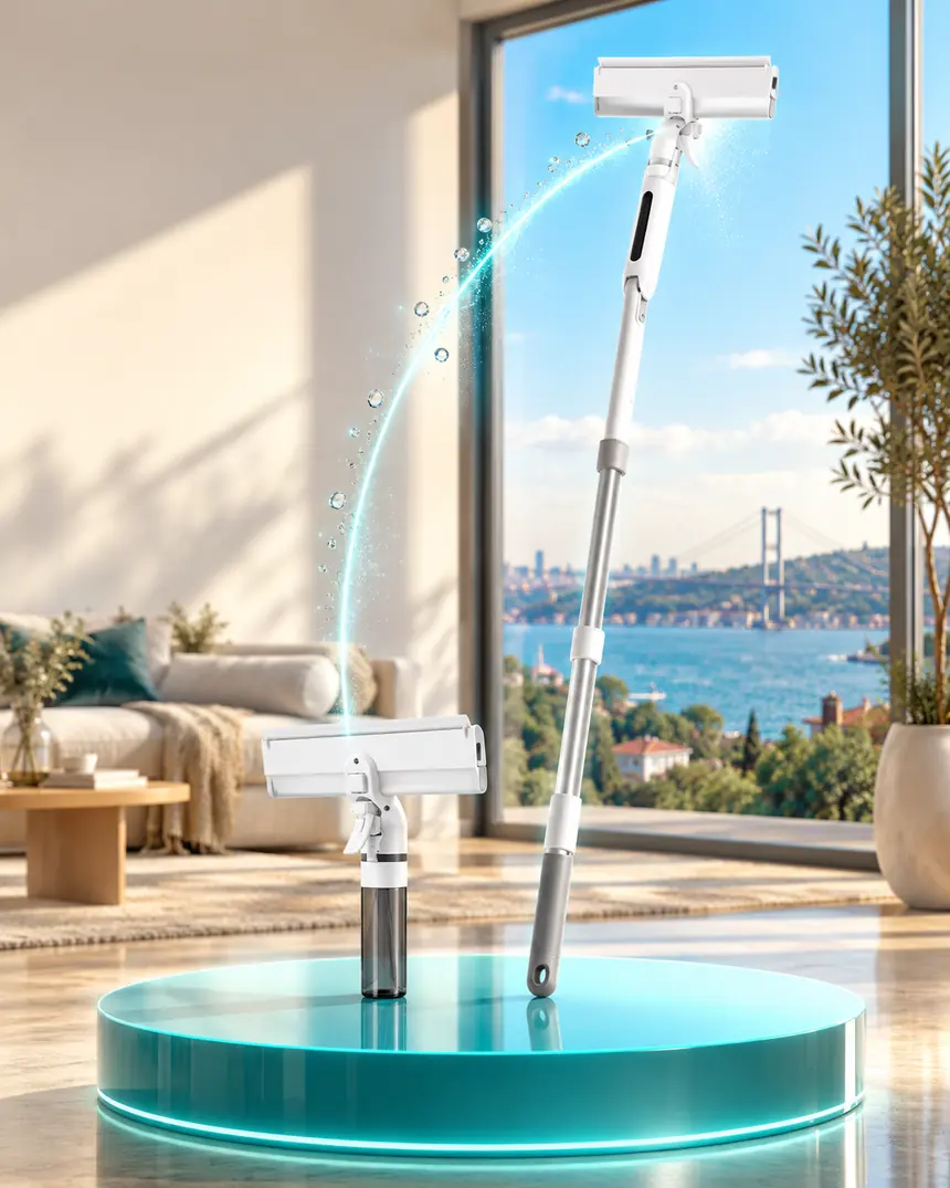 Aynı ürünün el tipi ve uzatma saplı hali